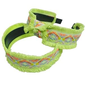 💖 3/$30 💖Green Patterned Fringe Headband